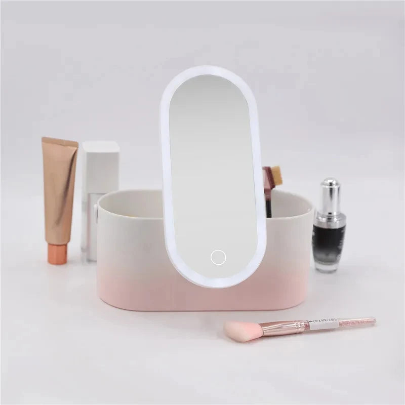 LED Vanity Organizer Box – Portable Lighted Case