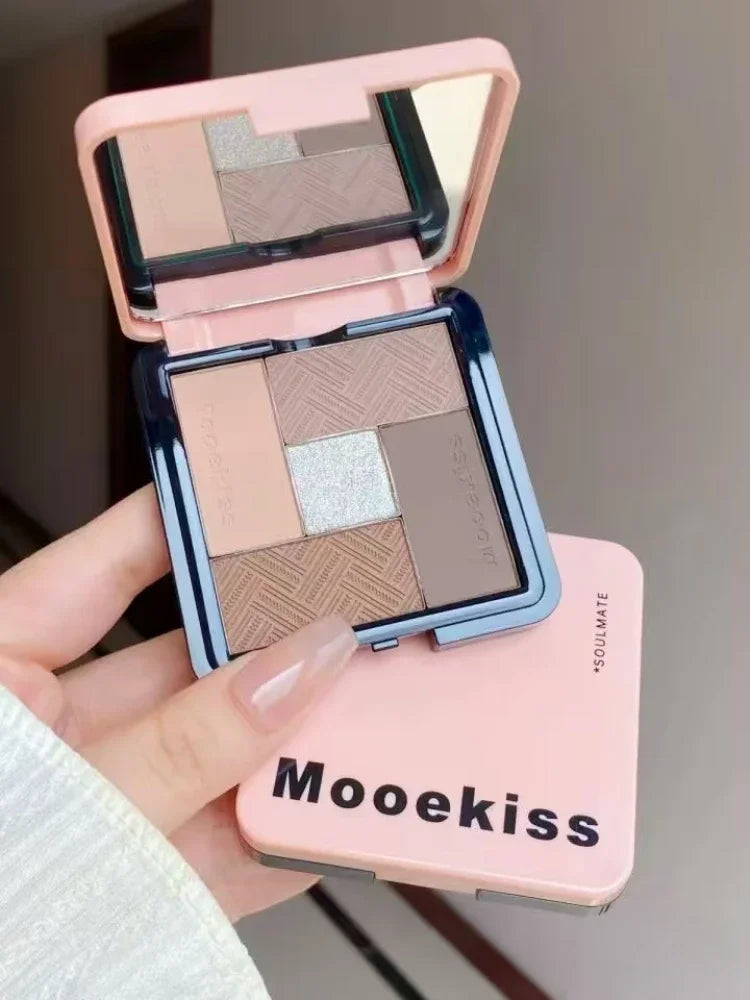 Mooekiss 5-Color Eyeshadow – Delicate Matte Set