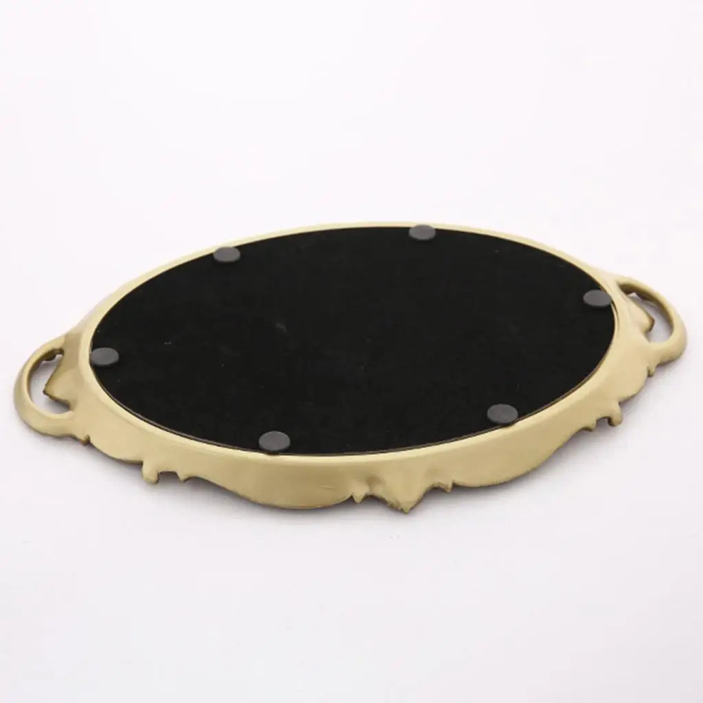 Elegant Mirror-Finish Vanity Tray – Perfume & Jewels