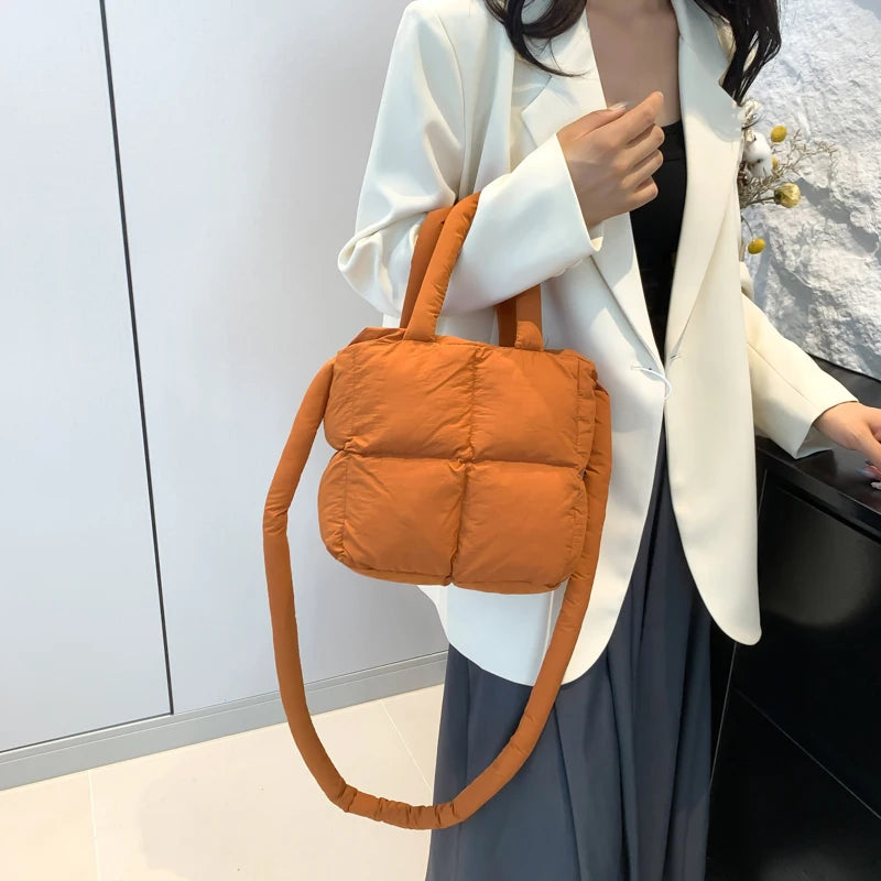 Cloud Quilt Shoulder Bag – Soft & Padded