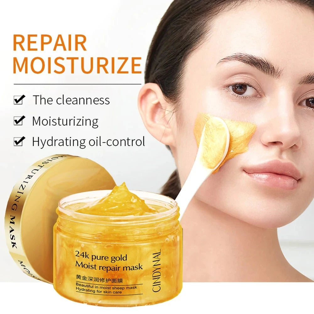 24K Gold Collagen Cream (120g) – Firm, Nourish, Hydrate