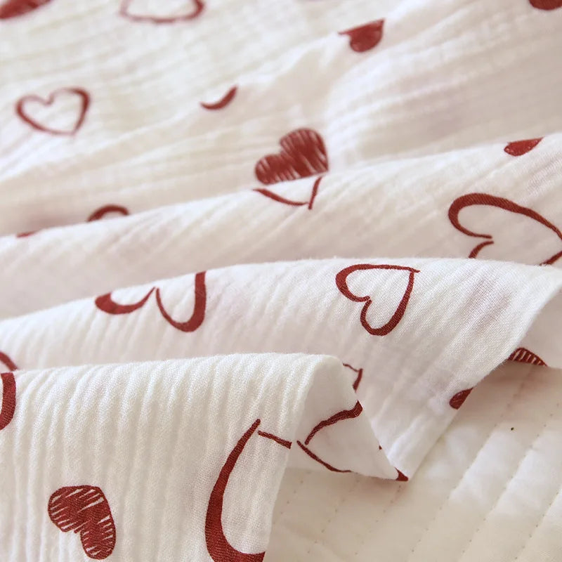Double-Layer Cotton Sleepwear – Spring/Summer Set