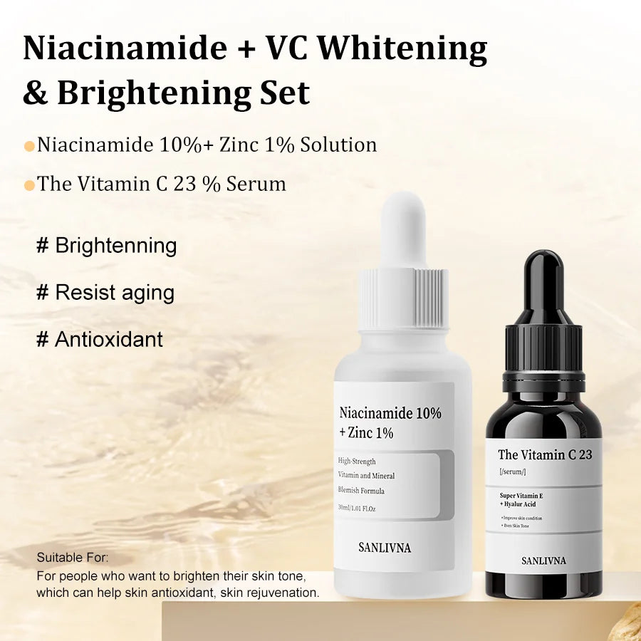 Sanlivna 10% Niacinamide + VC23 Duo – Brighten & Balance