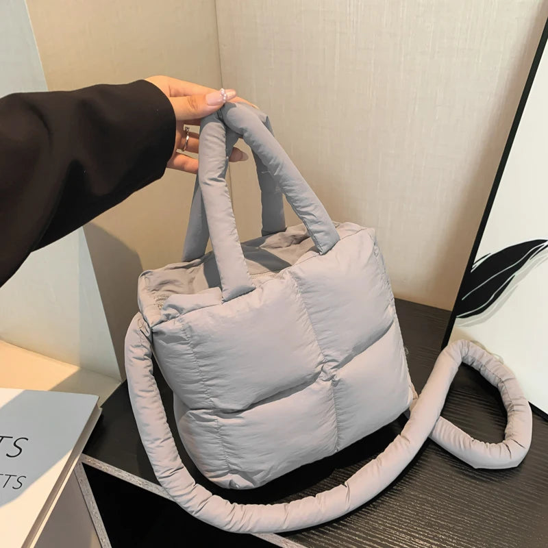 Cloud Quilt Shoulder Bag – Soft & Padded
