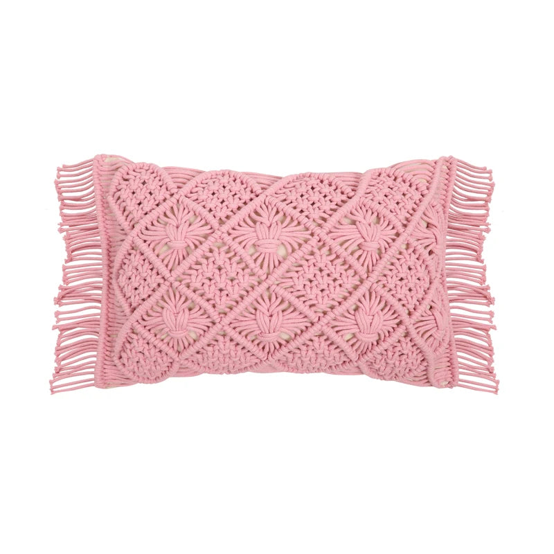 Vintage Geo Handwoven Cushion Cover – Cozy Rope Texture