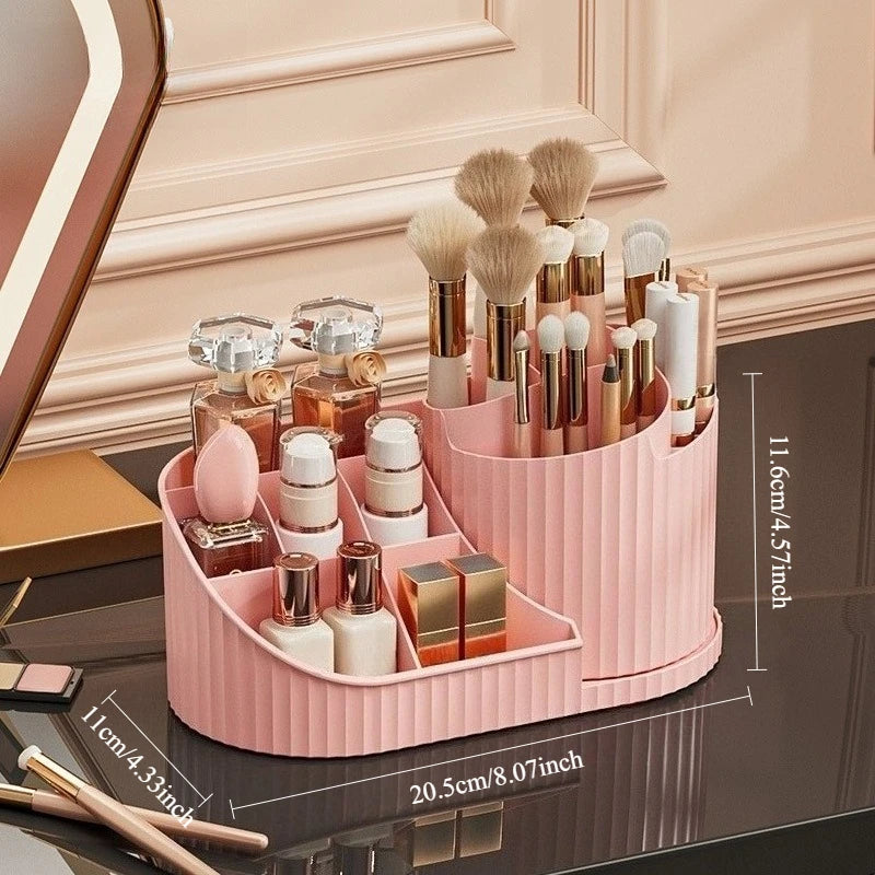 Rotating Cosmetic Carousel – Dustproof Organizer