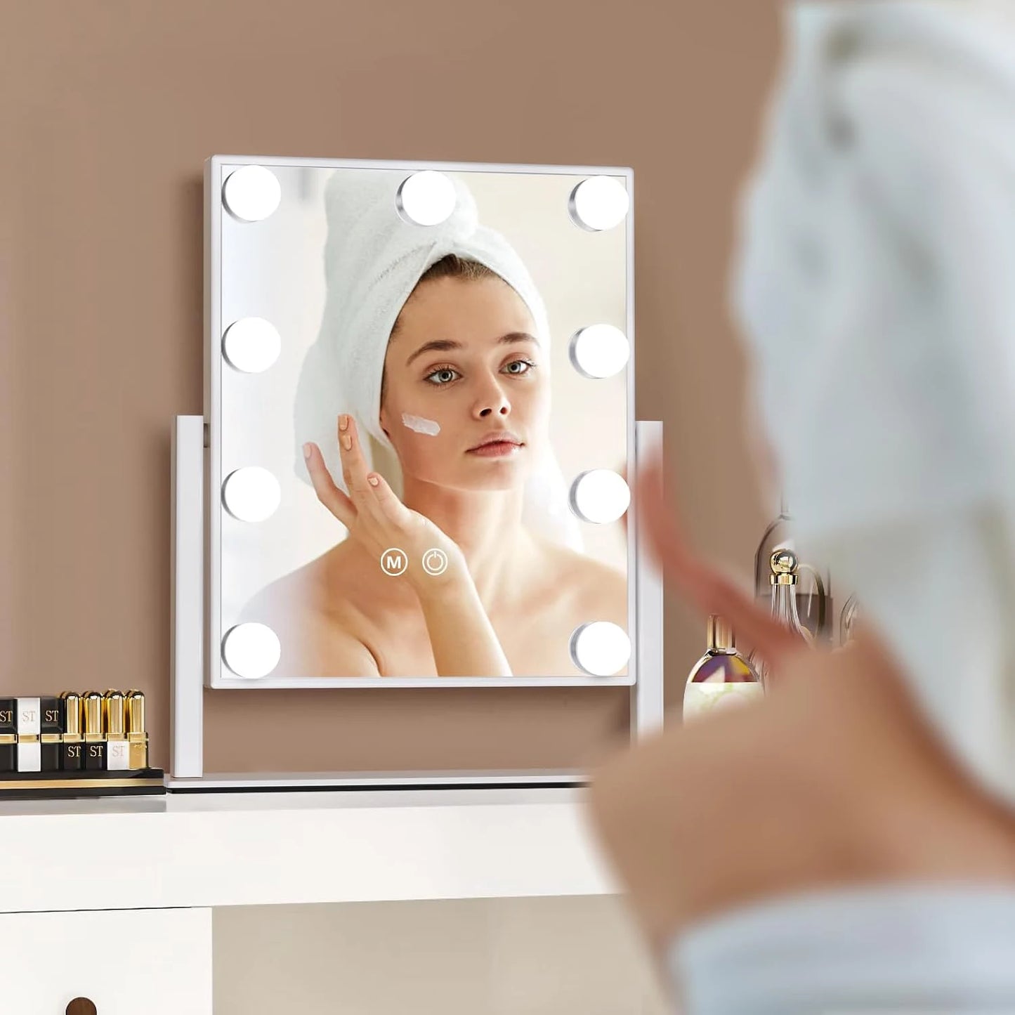 Pro Light Vanity Mirror – 9/12 LED, 3 Colors, 360°