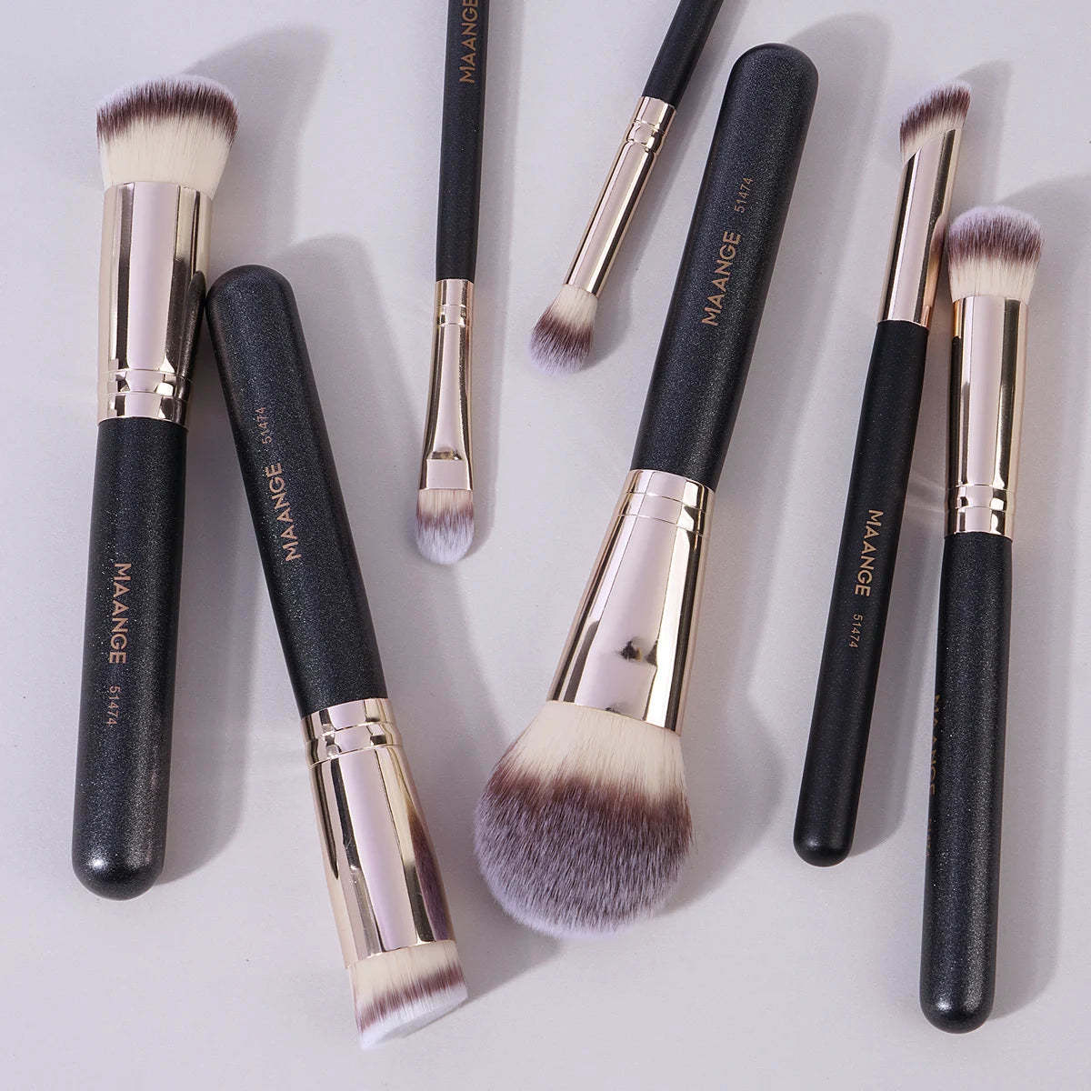 MAANGE 7-Piece Makeup Brush Set – Everyday Essentials