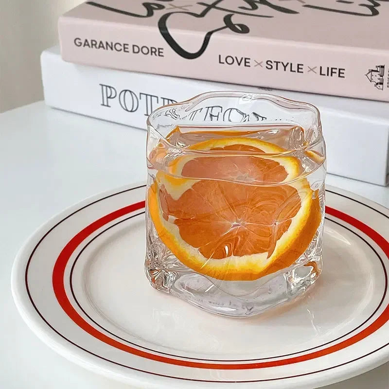 Twisted Korean Glass – Wavy Aesthetic Cup