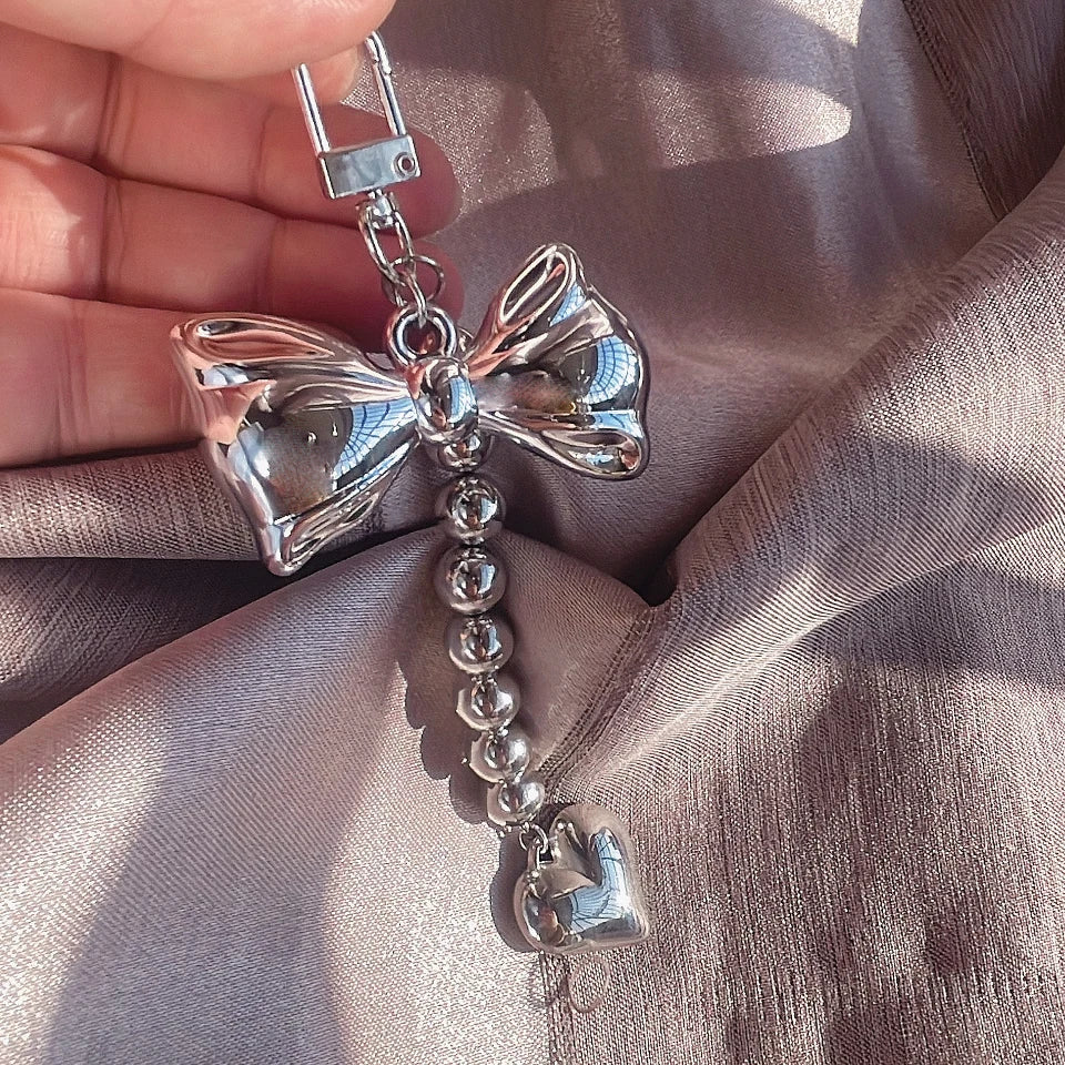 Bowknot Bag Charm – Luxe Keychain Accent