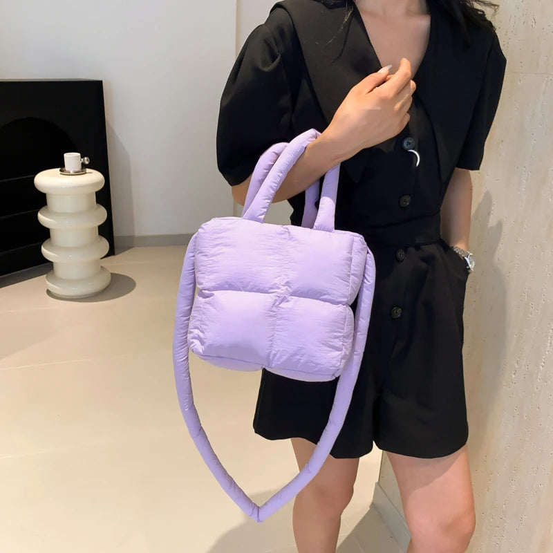 Cloud Quilt Shoulder Bag – Soft & Padded