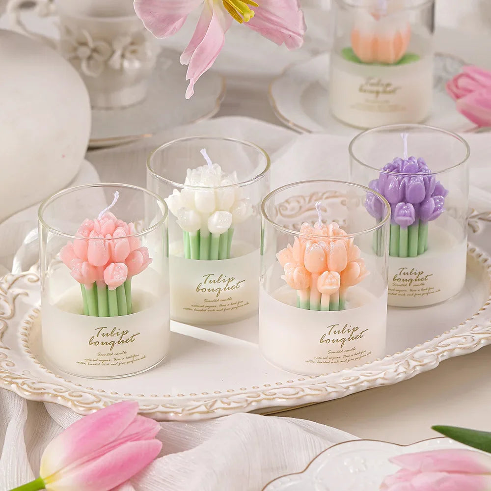 Handmade Bouquet Scented Candle – Wedding Bloom