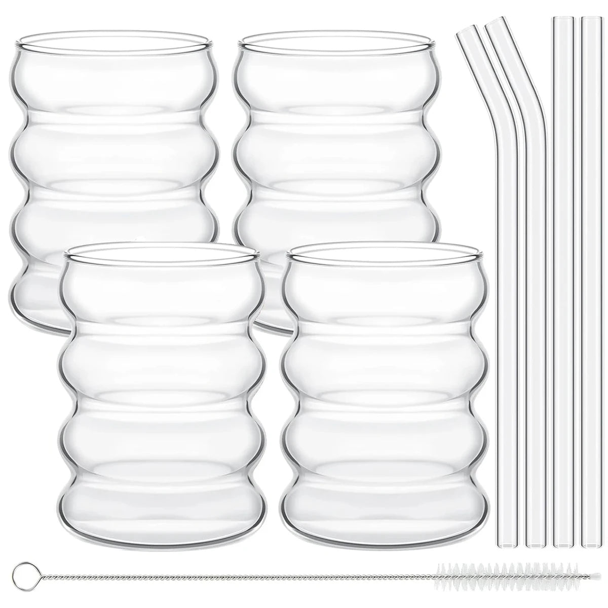 Leeseph Vintage Glass Mugs (Set of 4) – Creative Cups