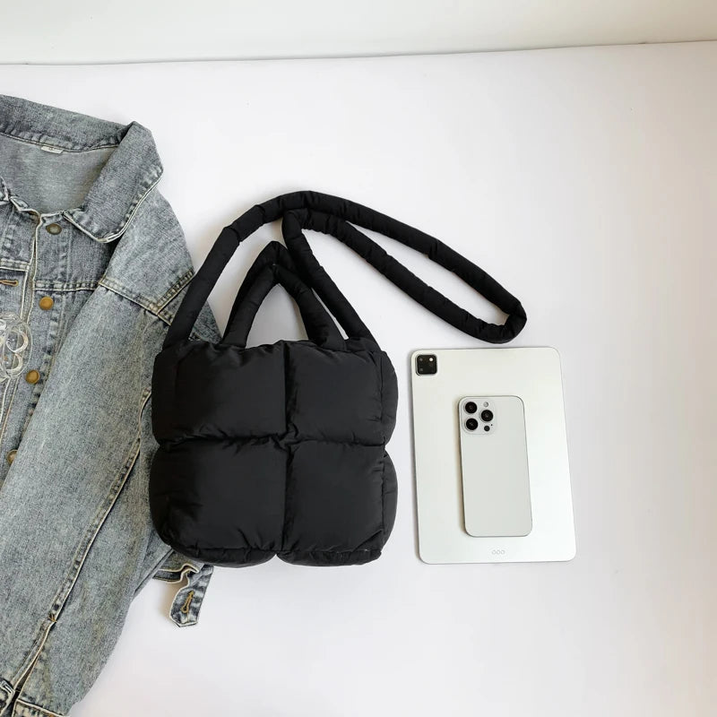 Cloud Quilt Shoulder Bag – Soft & Padded