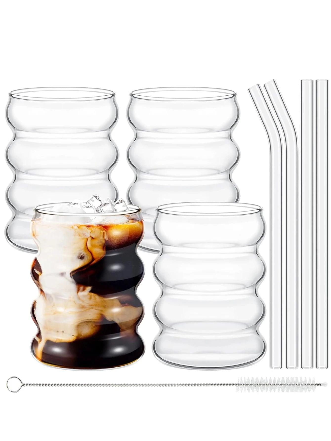 Leeseph Vintage Glass Mugs (Set of 4) – Creative Cups