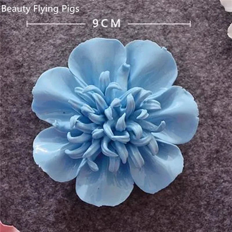 3D Ceramic Flower Wall Art – Aesthetic Home Accent