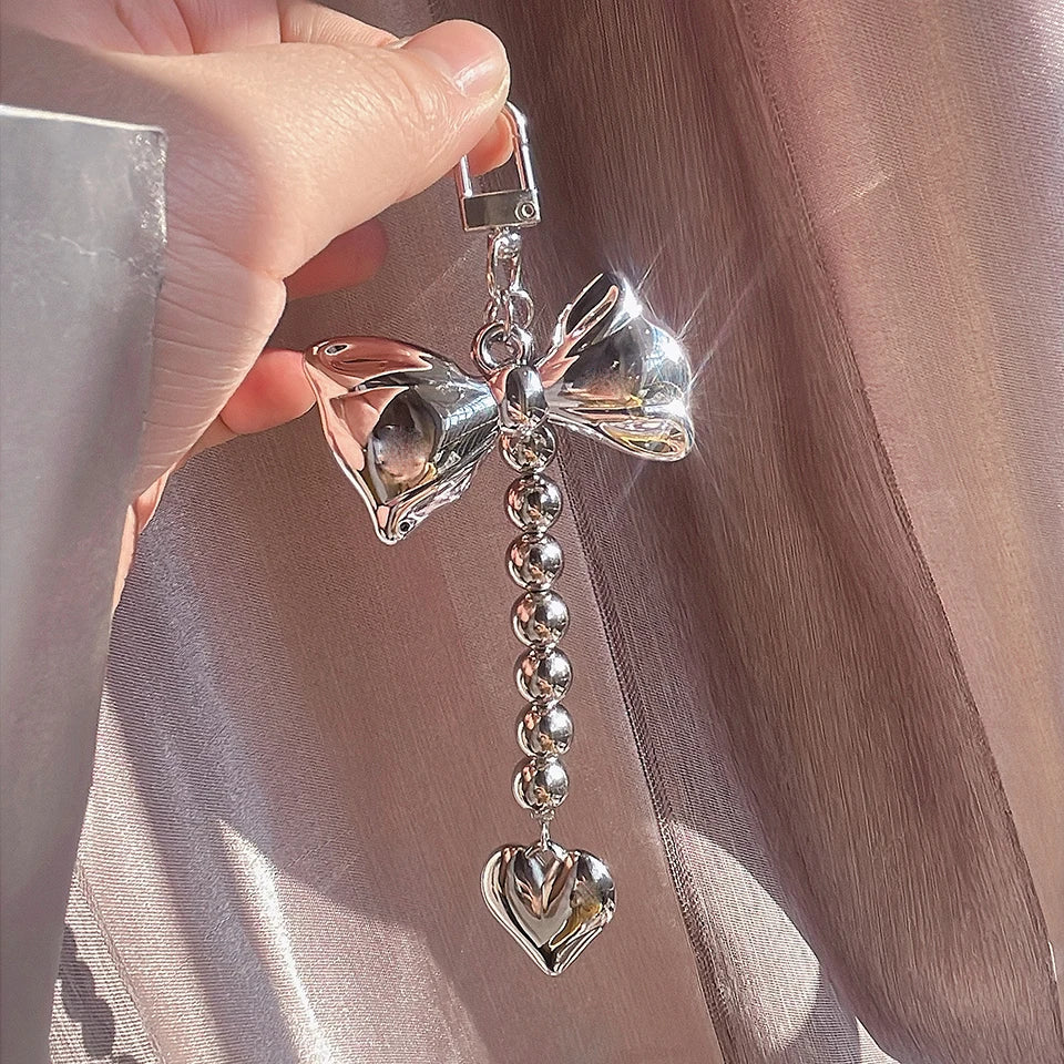 Bowknot Bag Charm – Luxe Keychain Accent