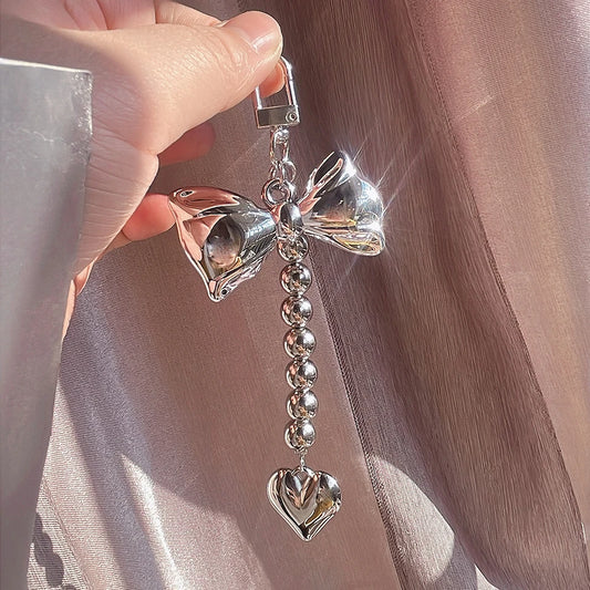 Bowknot Bag Charm – Luxe Keychain Accent