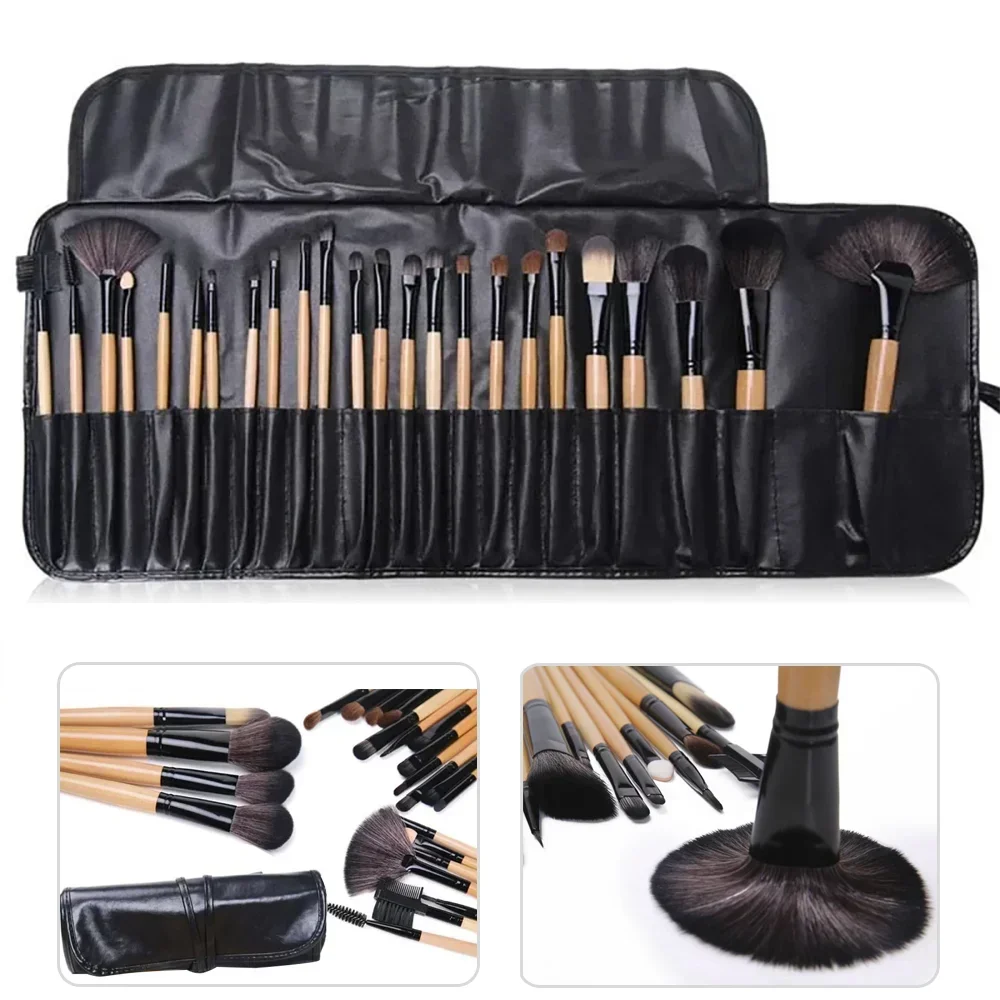 24-Piece Pro Makeup Brush Set – Full Toolkit
