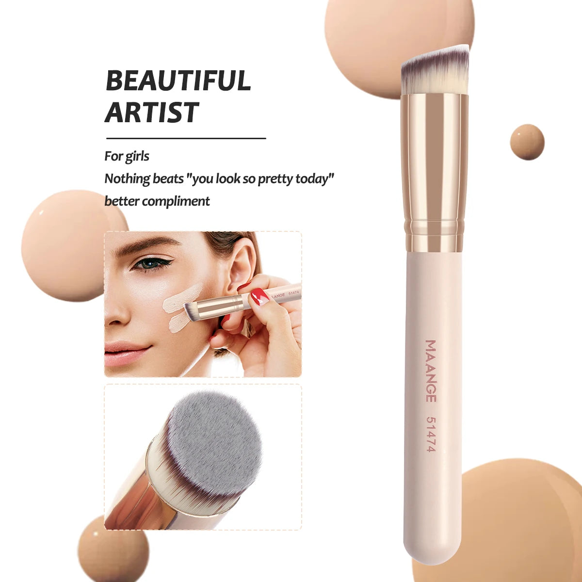 MAANGE 7-Piece Makeup Brush Set – Everyday Essentials