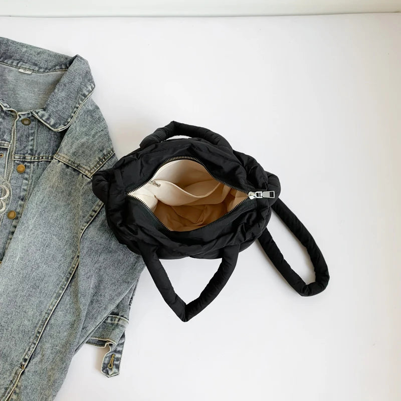 Cloud Quilt Shoulder Bag – Soft & Padded