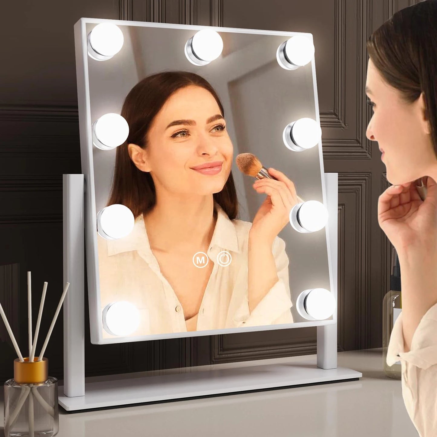 Pro Light Vanity Mirror – 9/12 LED, 3 Colors, 360°