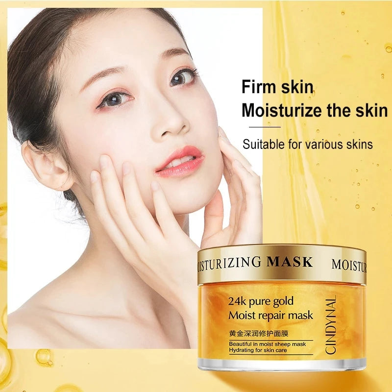 24K Gold Collagen Cream (120g) – Firm, Nourish, Hydrate