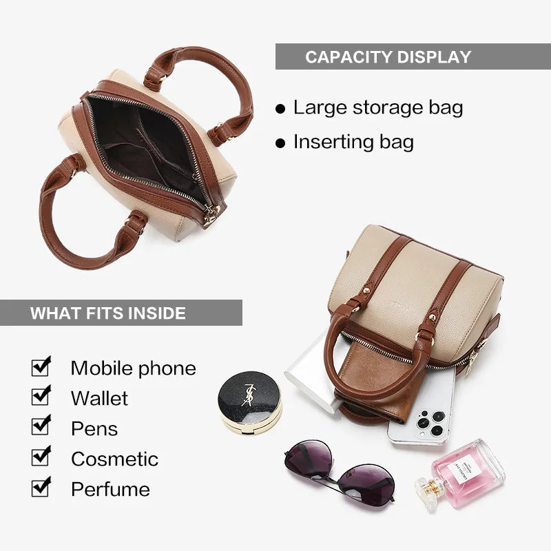 FOXER Pillow Crossbody – Retro Top-Handle Chic