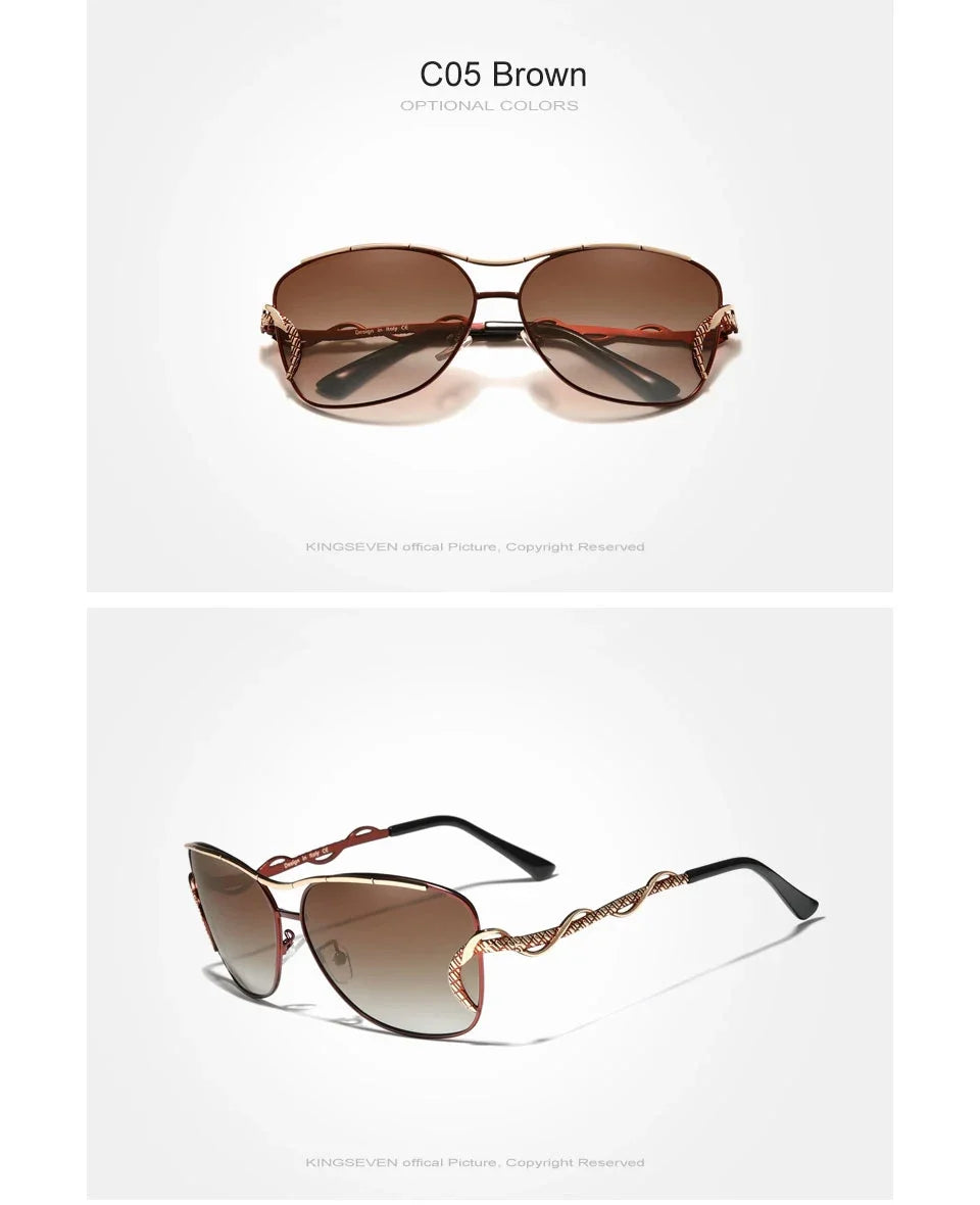 KINGSEVEN Polarized UV400 – Vintage Women’s Shades