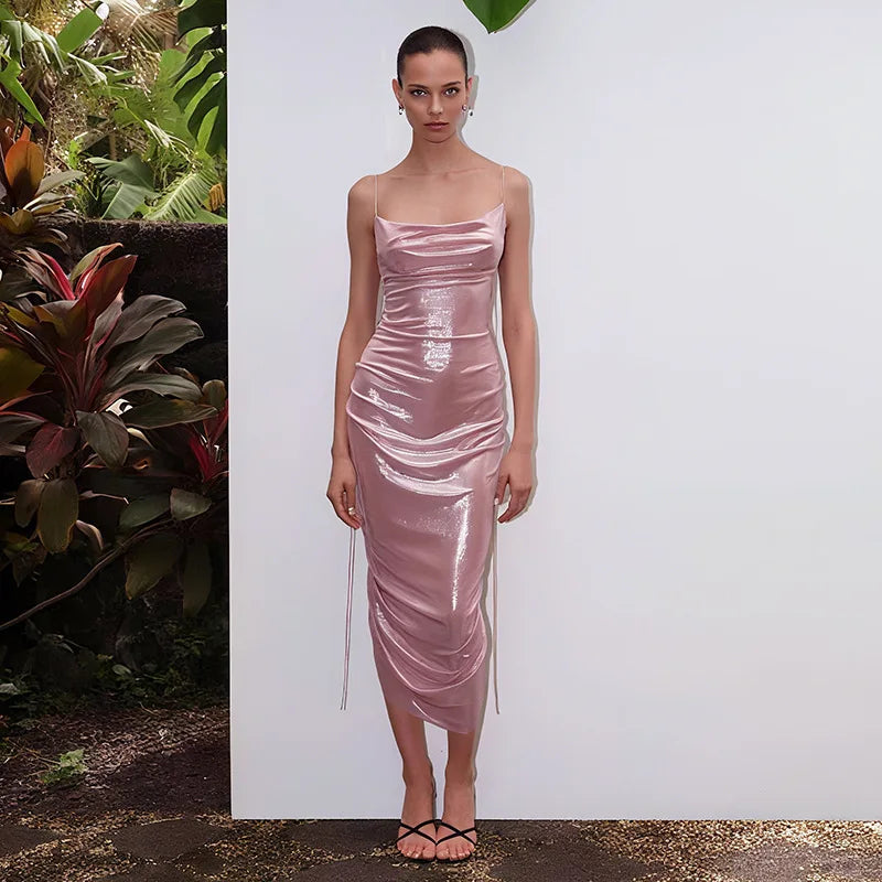 Strappy Backless Bodycon Dress – Effortless Glow