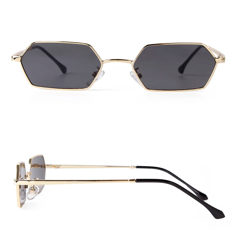 Narrow Rectangle Sunglasses – Sleek Y2K Edit
