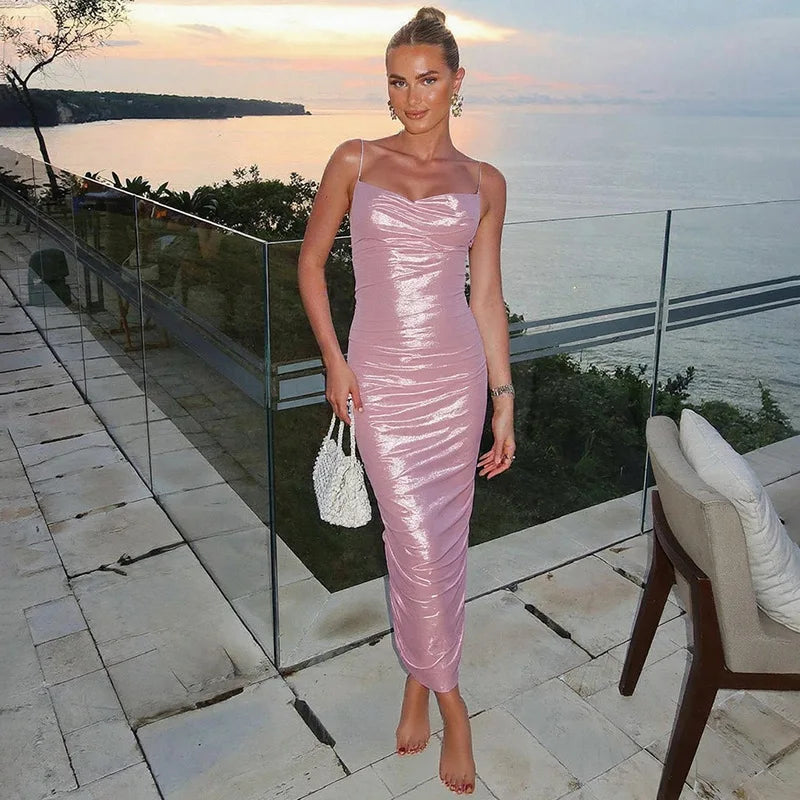 Strappy Backless Bodycon Dress – Effortless Glow
