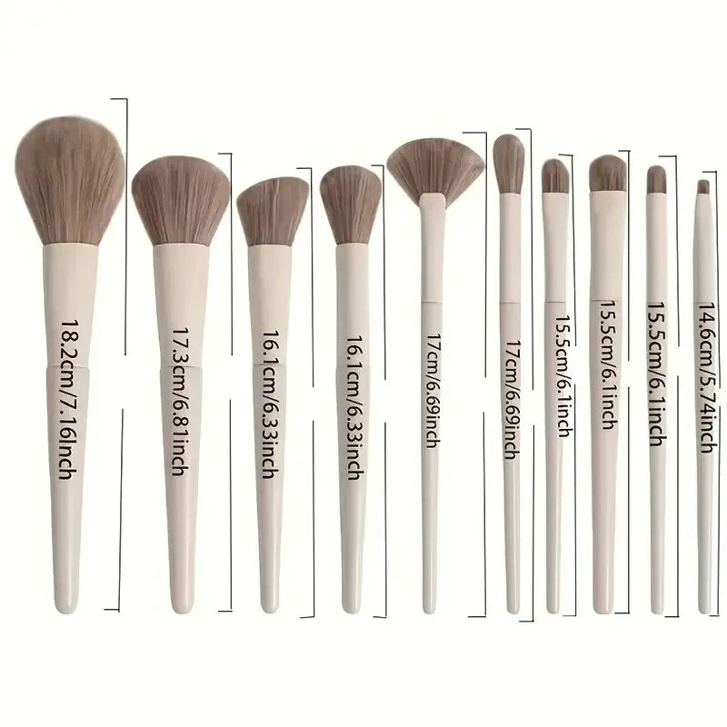 10-Piece Makeup Brush Set – Blend & Buff