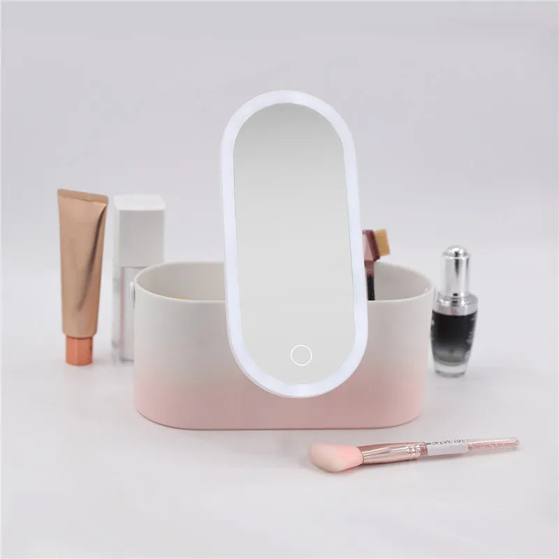 LED Vanity Organizer Box – Portable Lighted Case