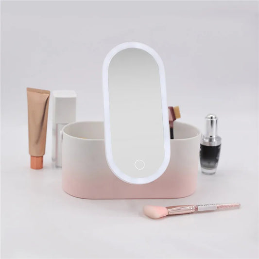 LED Vanity Organizer Box – Portable Lighted Case