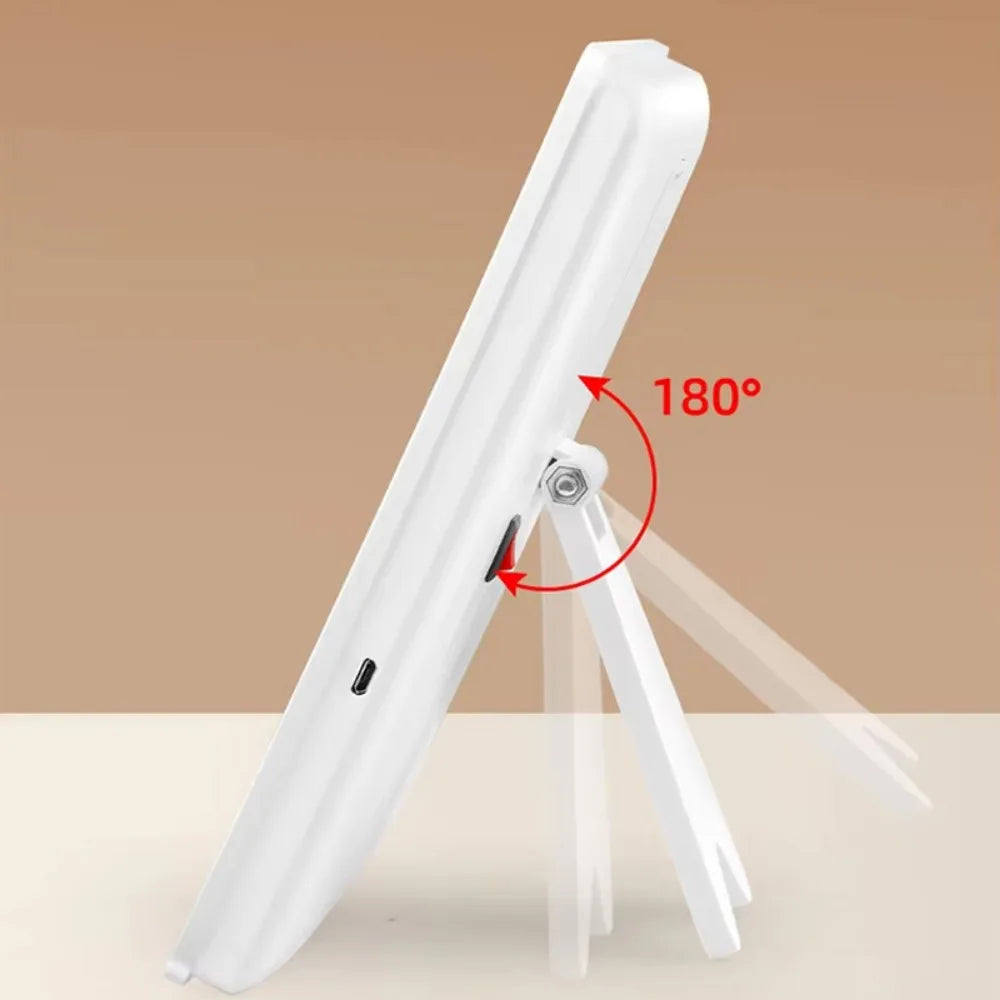 Portable Lighted Vanity Mirror – Touch & Fold Travel