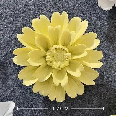 3D Ceramic Flower Wall Art – Aesthetic Home Accent