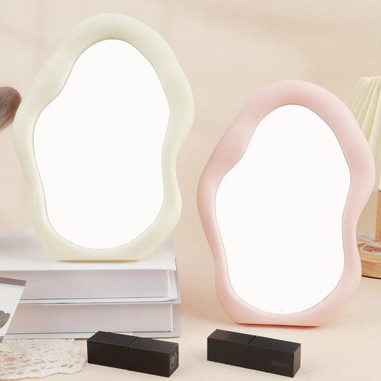 Aesthetic Desk Makeup Mirror – Room Decor Essential