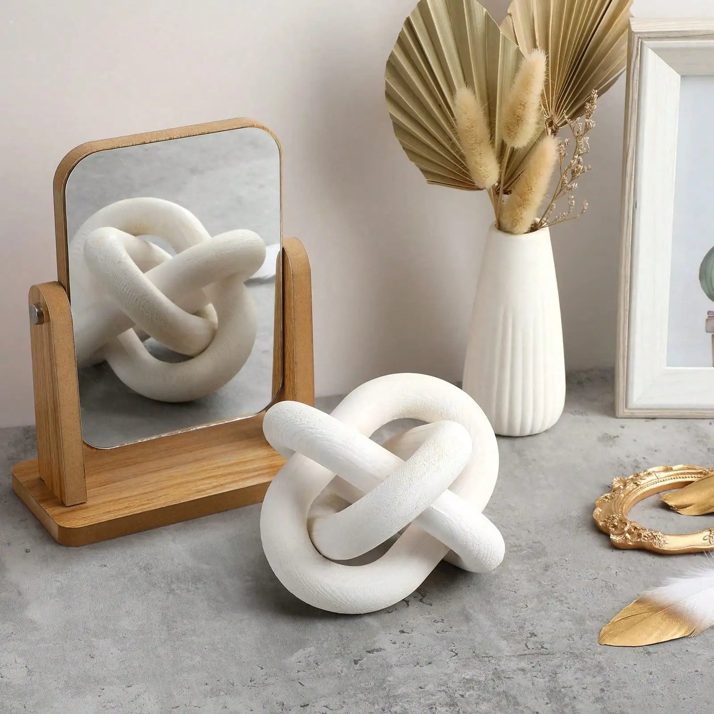 Hand-Carved Coffee Table Accent – Artisanal Decor