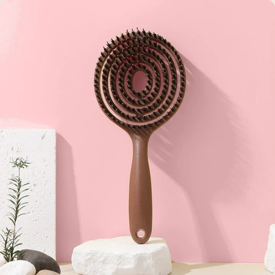 Boar Bristle Detangler – Smooth & Shine