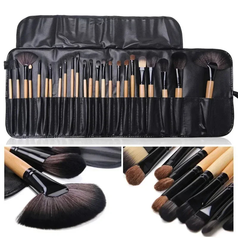 24-Piece Pro Makeup Brush Set – Full Toolkit