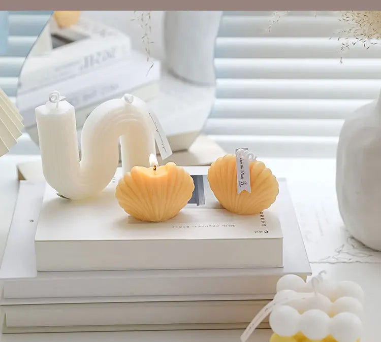Shell Soy Wax Candle – Coastal Aroma