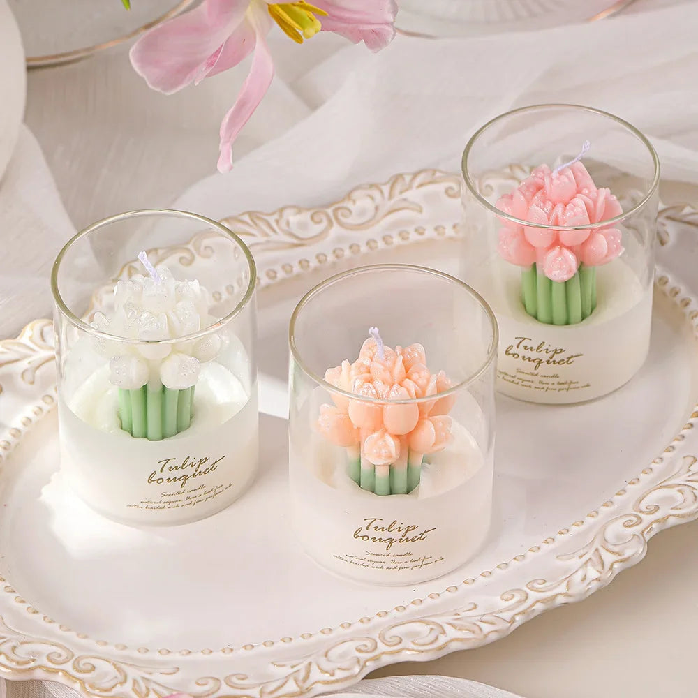 Handmade Bouquet Scented Candle – Wedding Bloom