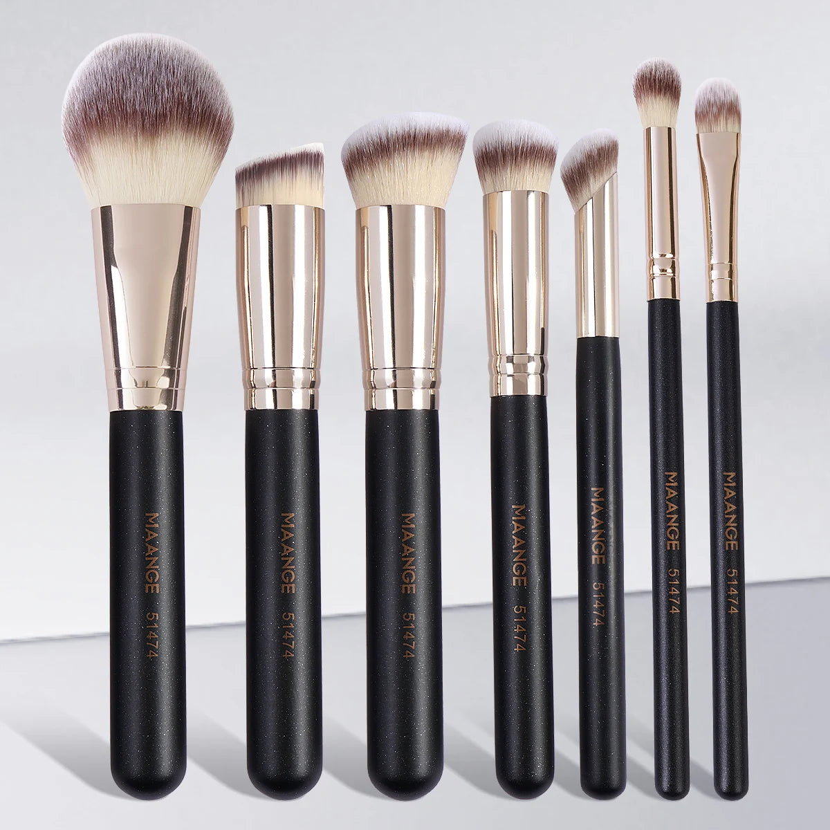 MAANGE 7-Piece Makeup Brush Set – Everyday Essentials