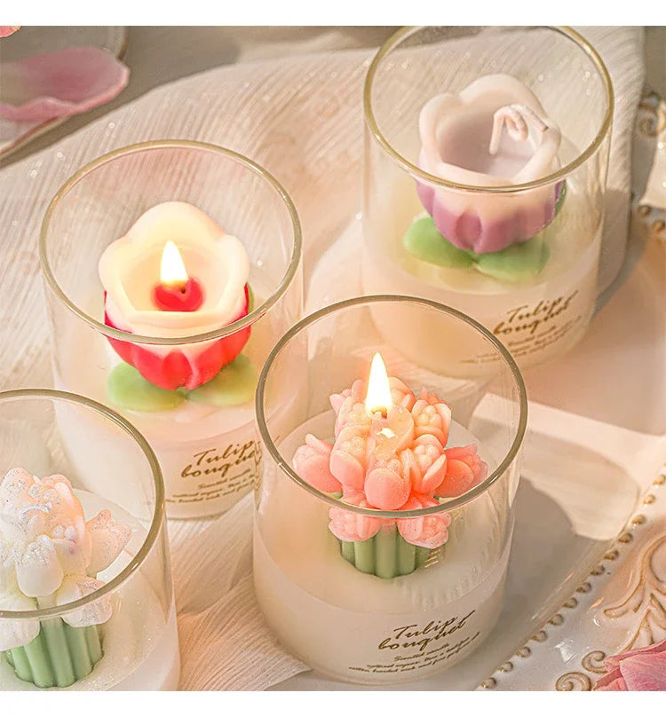 Handmade Bouquet Scented Candle – Wedding Bloom