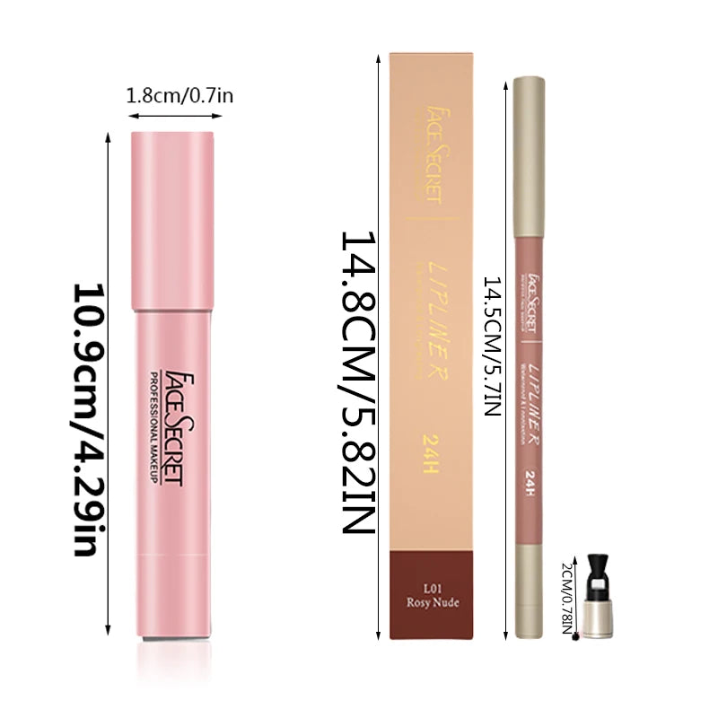 Matte Lip Kit Duo – Waterproof Liner + Lipstick