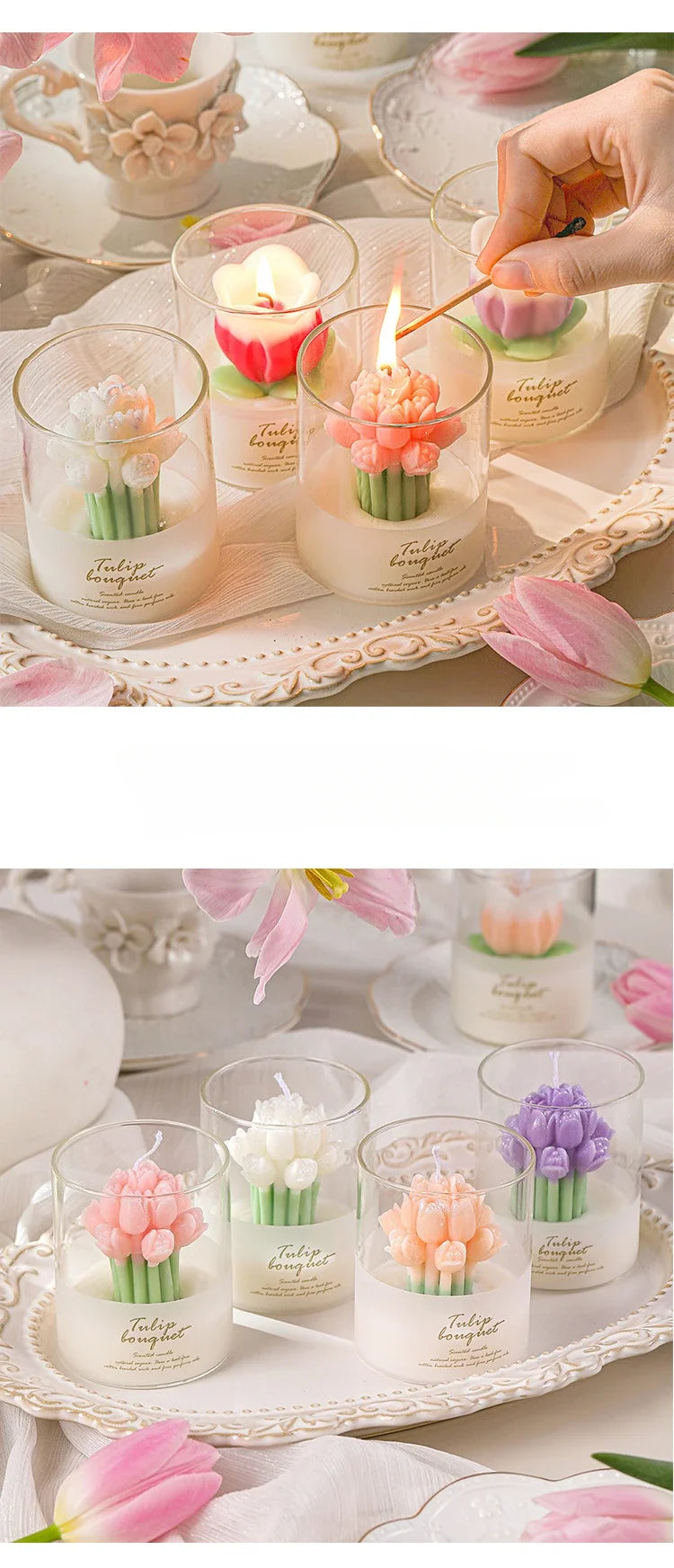 Handmade Bouquet Scented Candle – Wedding Bloom