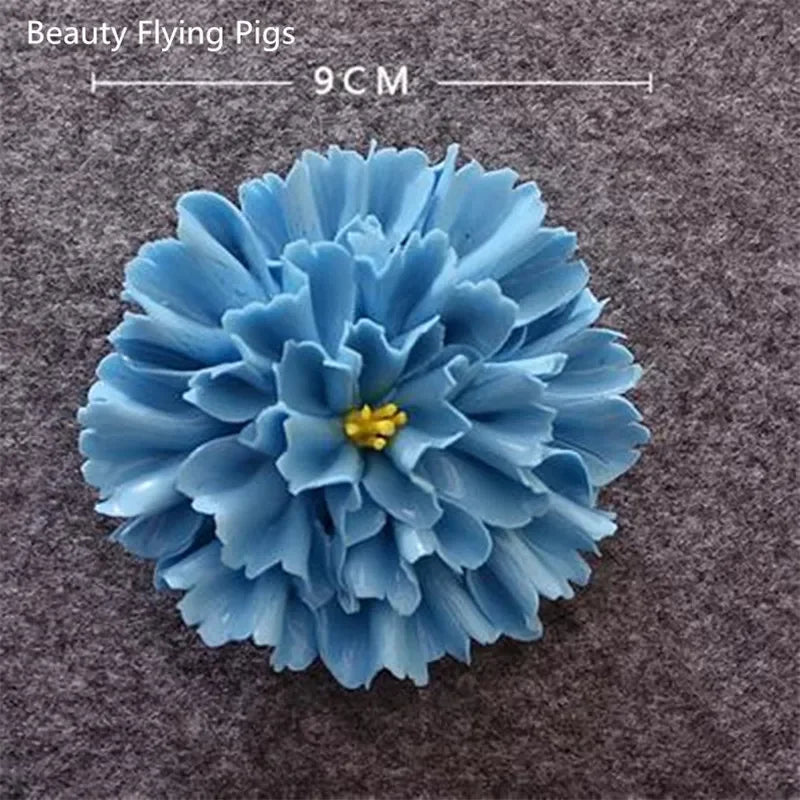 3D Ceramic Flower Wall Art – Aesthetic Home Accent