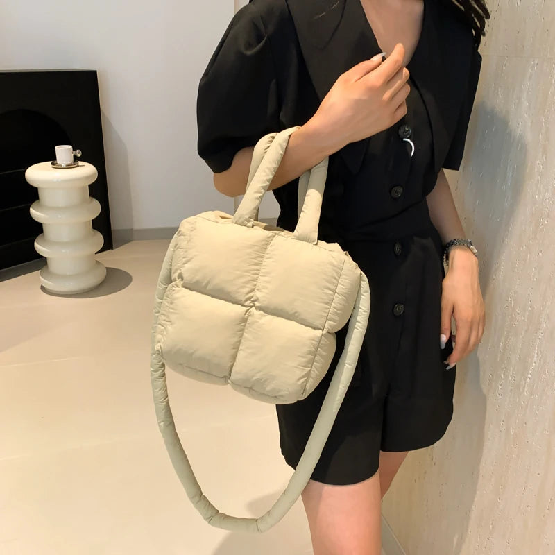 Cloud Quilt Shoulder Bag – Soft & Padded