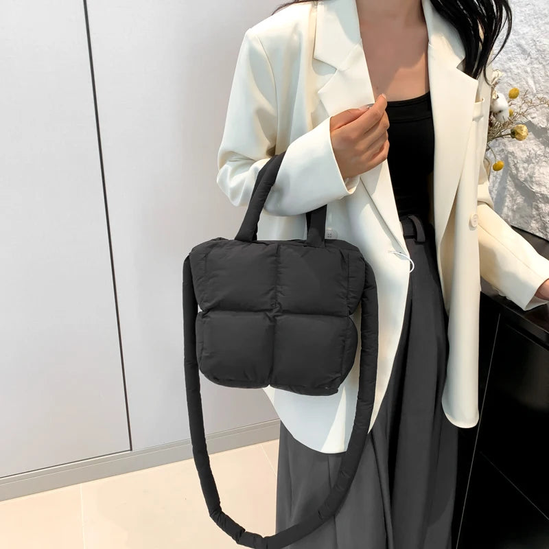Cloud Quilt Shoulder Bag – Soft & Padded